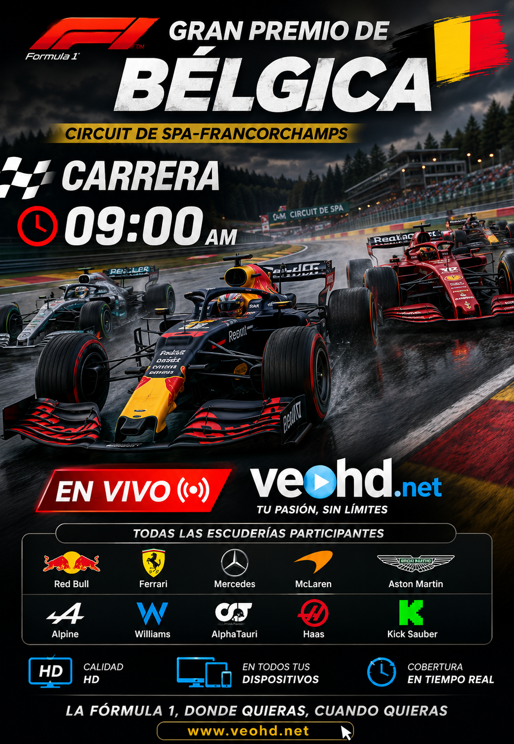 Gran Premio de Bélgica Carrera 2026